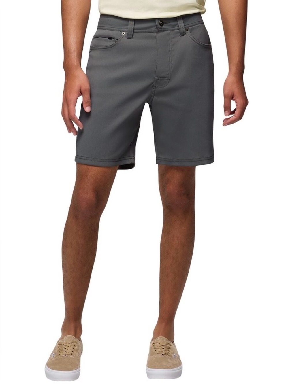 Prana Men's Brion Charcoal Gray Performance Shorts NWOT size 30